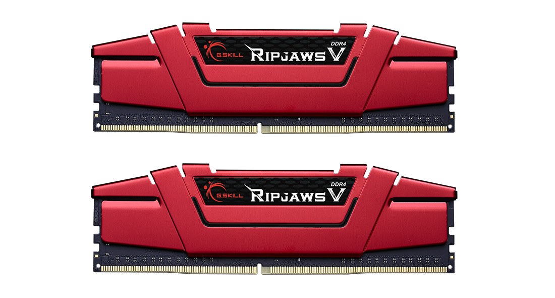 DDR4 G.SkilL 32 Gb KIT RipjawsV F4-3600C19D-32GVRB (Kit 2x16GB), DDR4, 32GB, DIMM <PC4-28800/3600MHz>, Красный