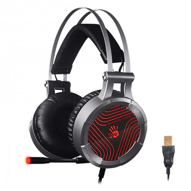 Наушники+микрофон игровые Bloody G530 <7.1, 20Hz-20kHz, 32 Om, 100dB (1KHz), 1.8m>