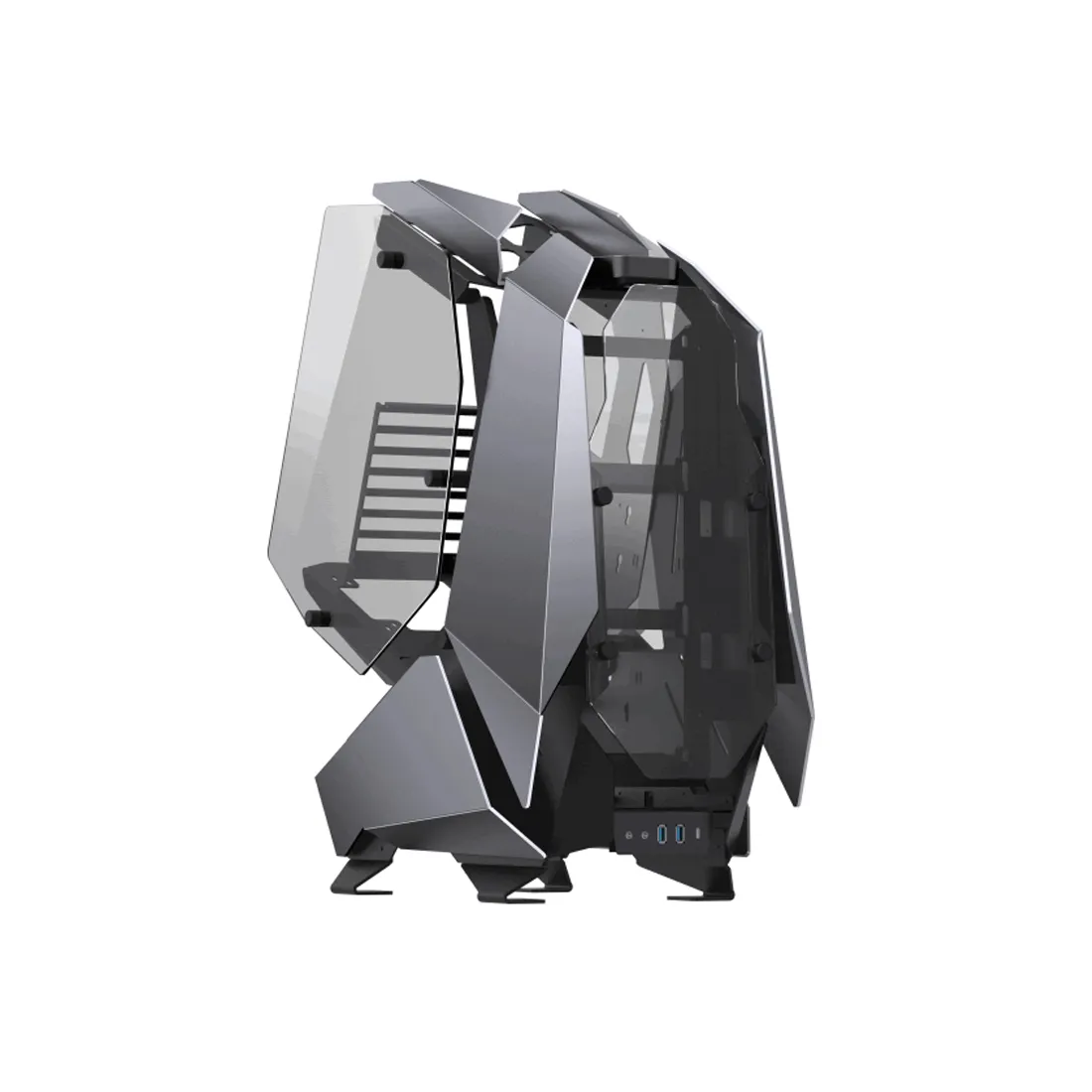 Компьютерный корпус, Jonsbo, MOD5 Gray, Mid-Tower, ATX/M-ATX/M-ITX, USB 3.0*2, Type-C*1, Audio+Mic, Высота процессорного кулера до 180 мм, Длина VGA д