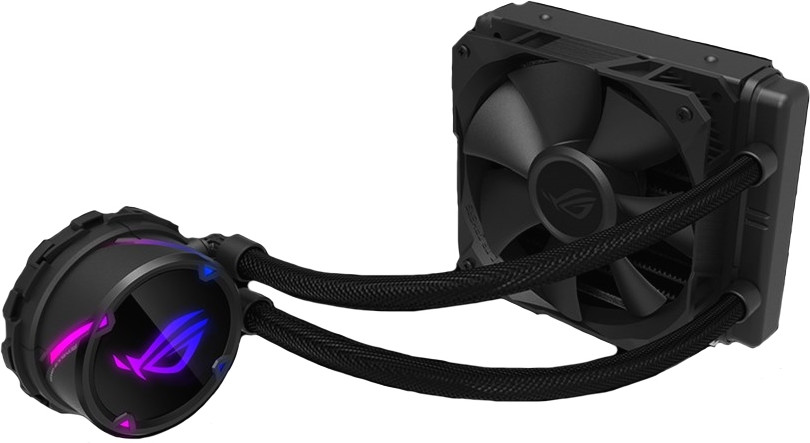 Водяное охлаждение CPU Asus ROG STRIX LC120 120mm Liquid CPU Cooler, 1 x 12cm PWM Fan, RGB