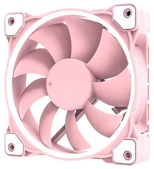 Вентилятор ID-Cooling, ZF-12025-Piglet Pink,  12cm, розовый ,Fan for case, white led, 900-2000rpm, 5