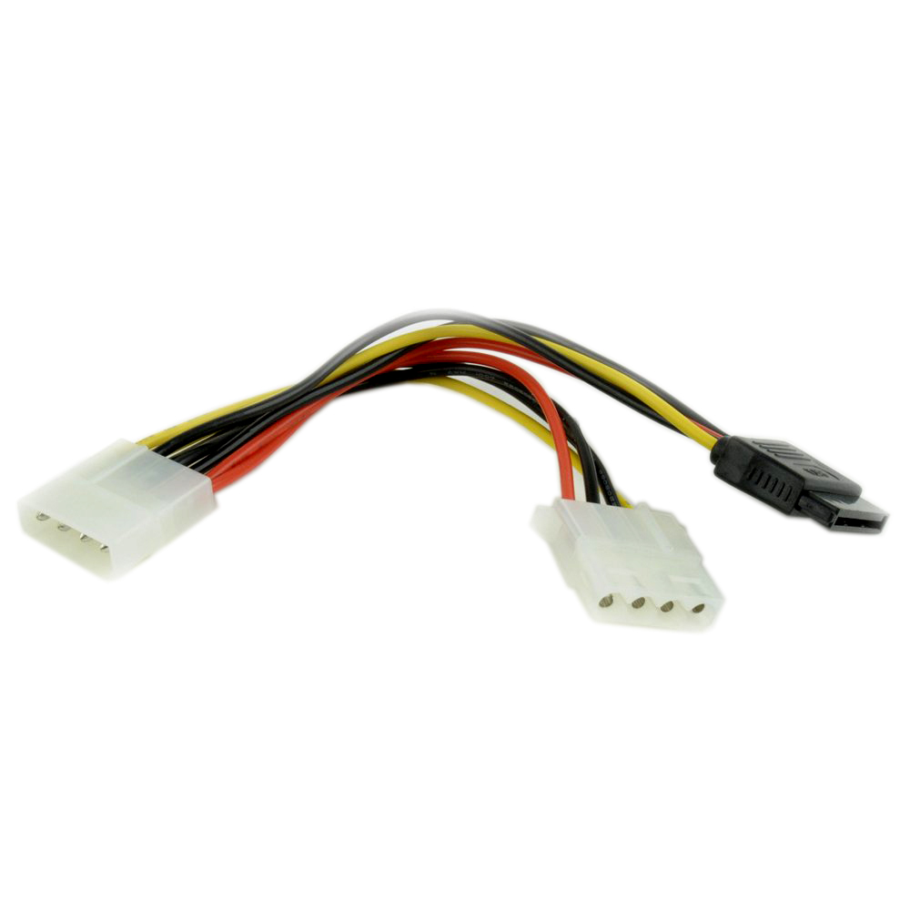 Кабель Molex 4m -> Molex 4f + SATA, Cablexpert CC-SATA-PSY2 ,Cable converter for power supply