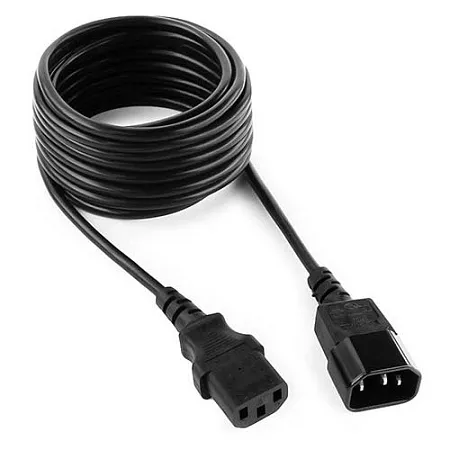 Кабель питания, Cablexpert PC-189-15, 4,5м ,Cable power, C13 - C14, системный блок/монитор - ИБП, black