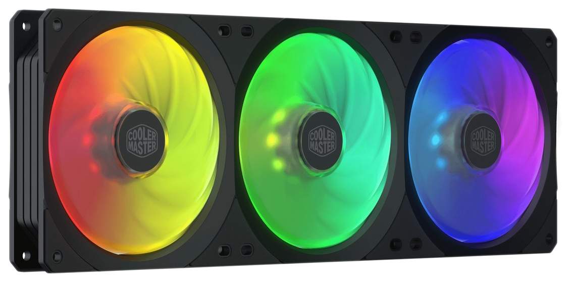 Вентилятор для корпуса CoolerMaster MasterFan SF360R 3x120mm 4 pin RGB MFX-B2D3-18NPA-R1