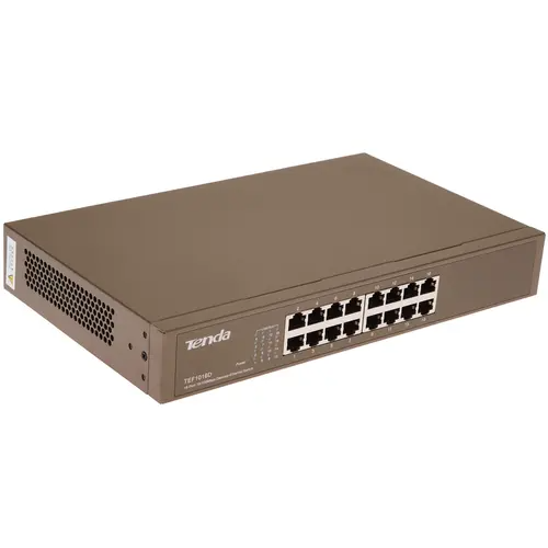 Сетевой коммутатор Tenda TEF1016D ,Switch 16 port 10/100 Mb, rack\desktop