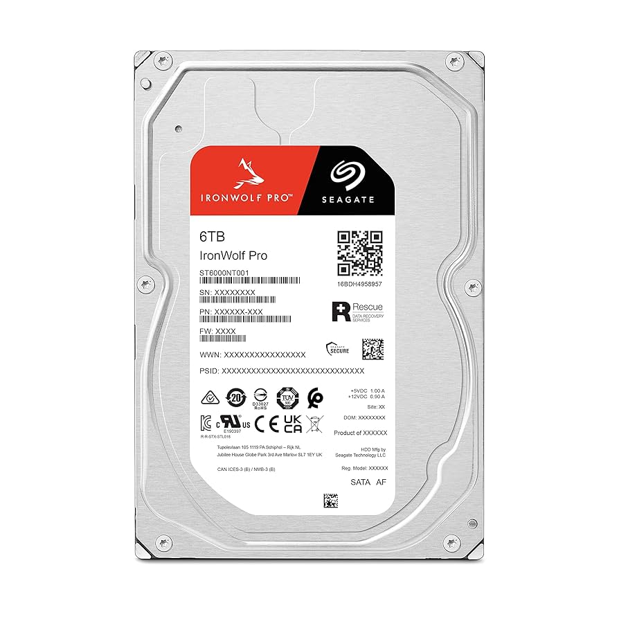 Винчестер для NAS систем 6Tb Seagate IronWolf PRO SATA3 3.5" 7200 rpm 256Mb ST6000NT001