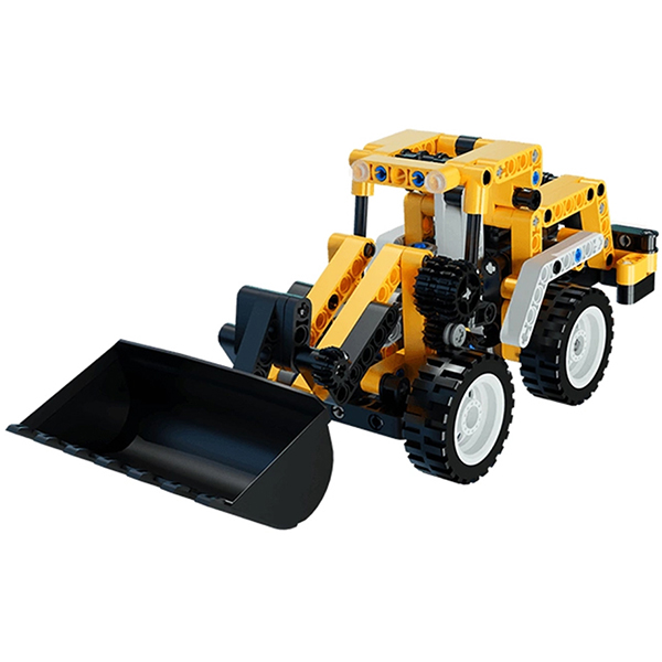 Конструктор, ONEBOT, OBQXCC95AIQI, Mini Engineering Forklift, 8+, 261+ деталей, ABS, PC, Жёлтый