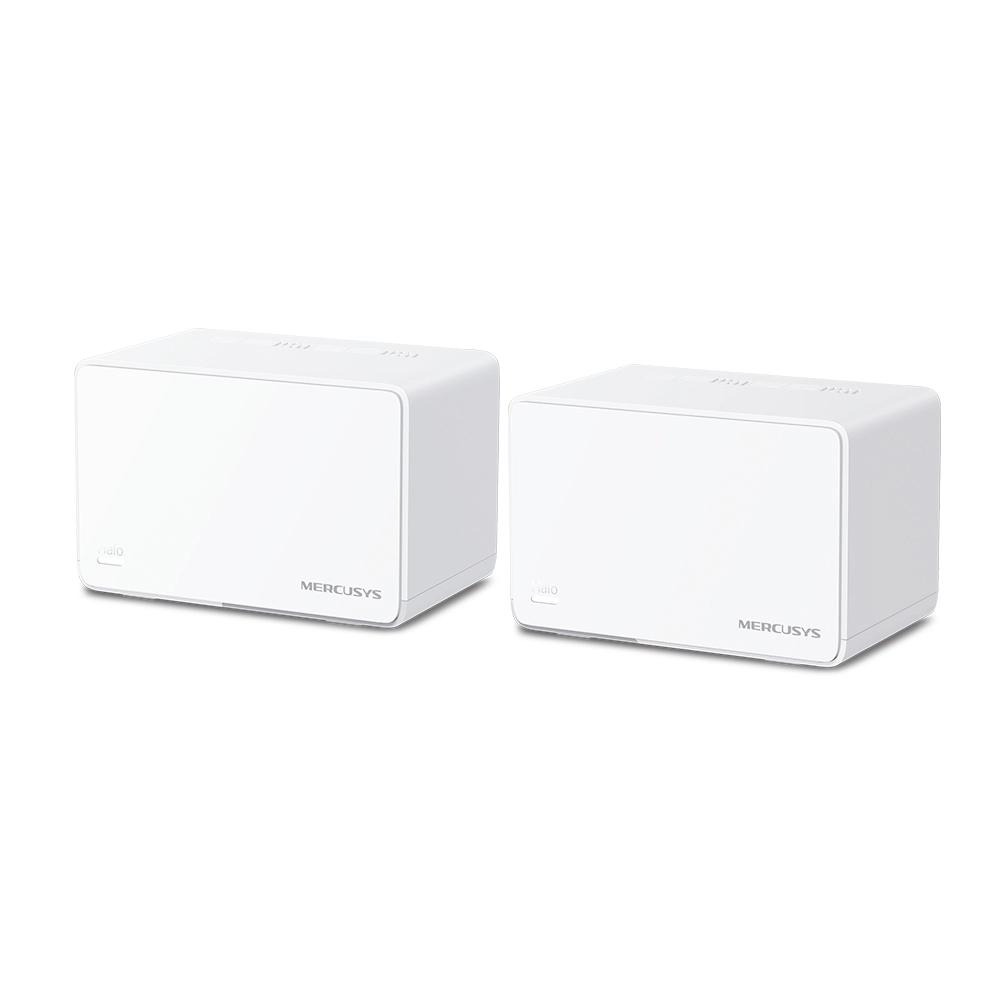 Домашняя Mesh Wi-Fi система GbE AX3000 Mercusys Halo H80X(2-pack) <Wi-Fi 6, бесшовный роуминг 802.11