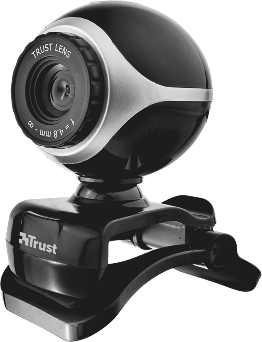 Веб-камера Trust Exis Webcam Black-Silver