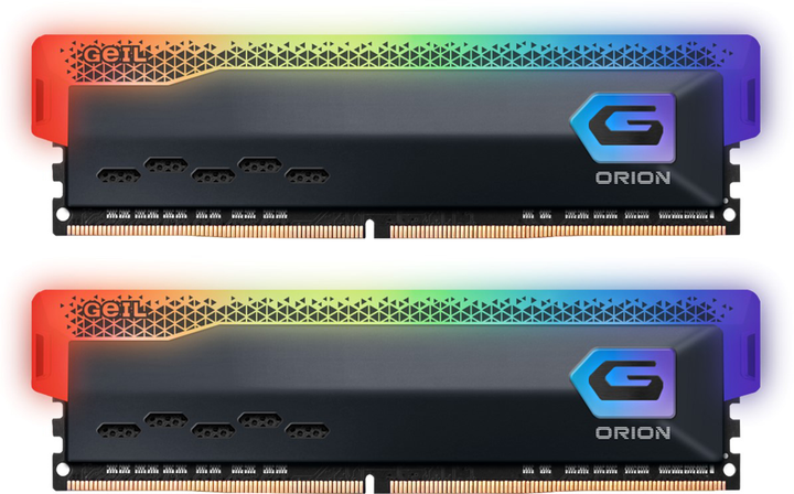 DDR4 Geil 32 Gb Kit (2x16GB) 3200MHz ORION RGB GOSG432GB3200C16BDC Titanium Grey DDR4 Geil 32 Gb Kit (2x16GB) 3200MHz ORION RGB GOSG432GB3200C16BDC Titanium Grey