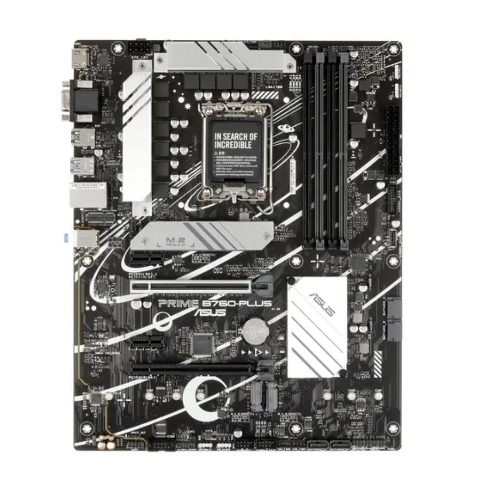 Мат.плата ASUS PRIME B760-PLUS, LGA1700 4xDDR5 4xSATA3 3xM.2 RAID VGA HDMI DP ATX