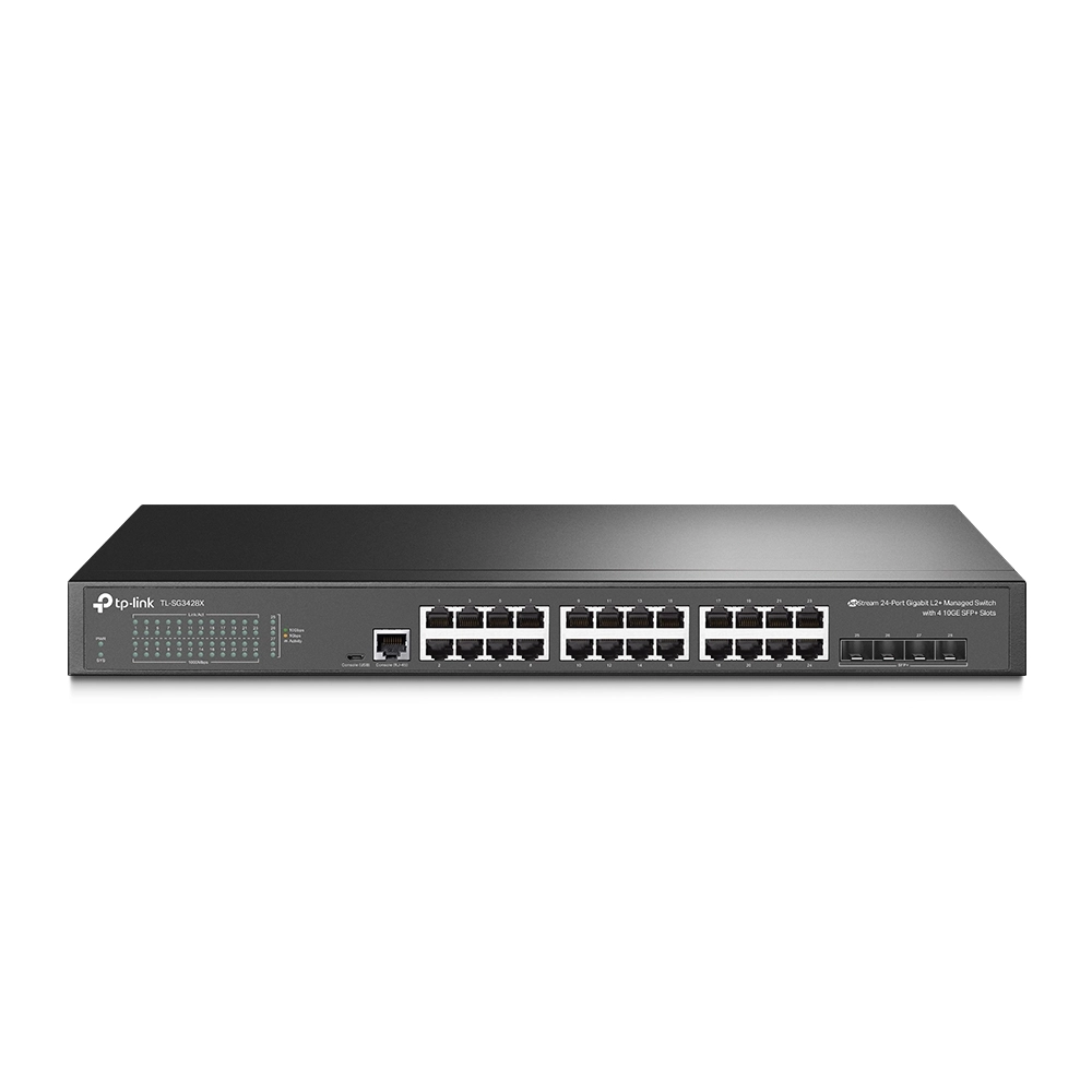 Коммутатор PoE+ управляемый GbE 24-портовый Tp-Link TL-SG3428XMP <JetStream™ 24 порта GbE 802.3af/at