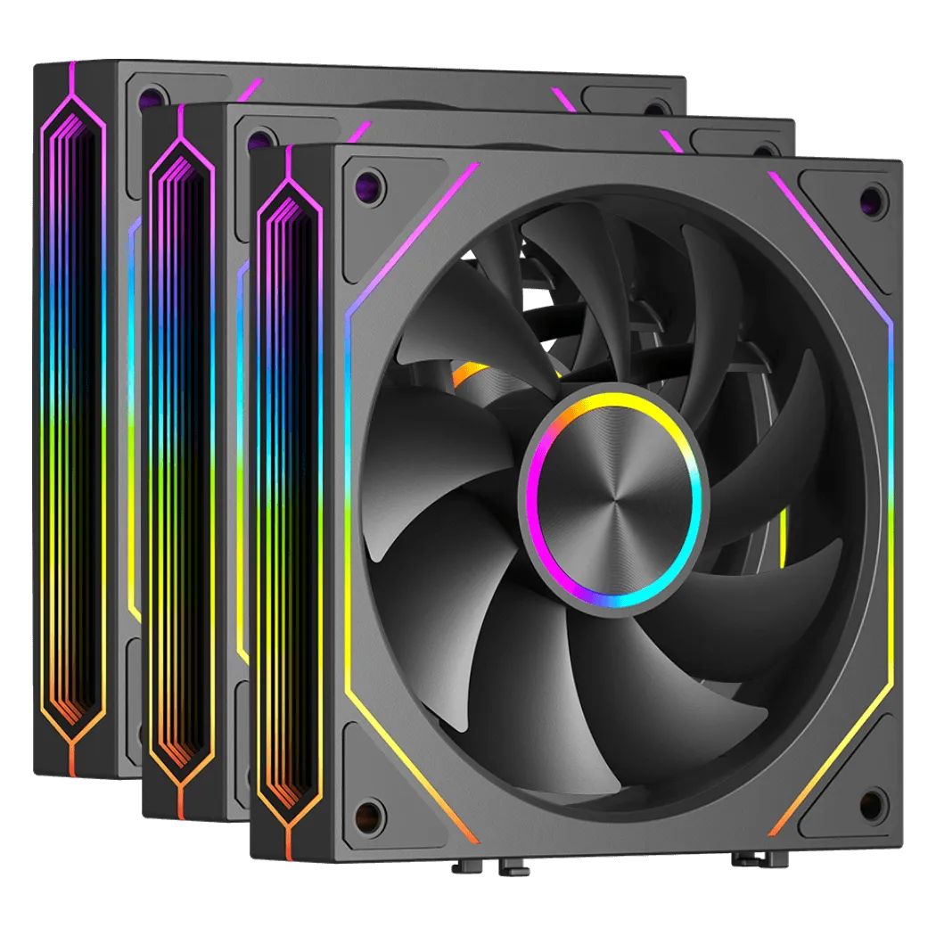 Вентилятор для корпуса PCCooler F3 X120 ARGB BK 3IN1 3x120mm 800-1800±10% RPM Black