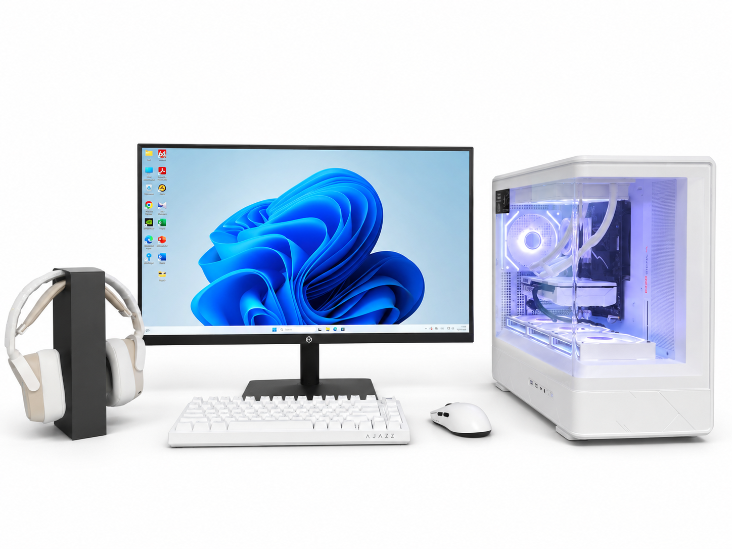 ИГРОВОЙ ПК с МОНИТОРОМ i5-12400F/B760M-F/Вод,охл FX240 INF/16 + 16 DDR4/1 Tb NVMe/RTX5060 8 Gb/D200 Wh/850W/27" Xiaomi 240Hz/AK820/AJ159/AHM09