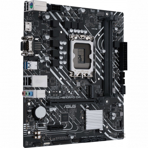 Мат.плата ASUS PRIME H610M-D D4, LGA1700 2xDDR4 4xSATA3 M.2 D-Sub HDMI mATX