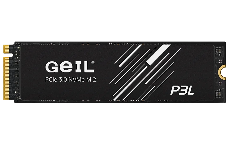 256 GB SSD GEIL P3L M.2 2280 PCIe Gen3x4 with NVMe 1.3, 3D NAND Flash, 3.3V, R1500MB/s, W1200MB/s P3LFD16I256G