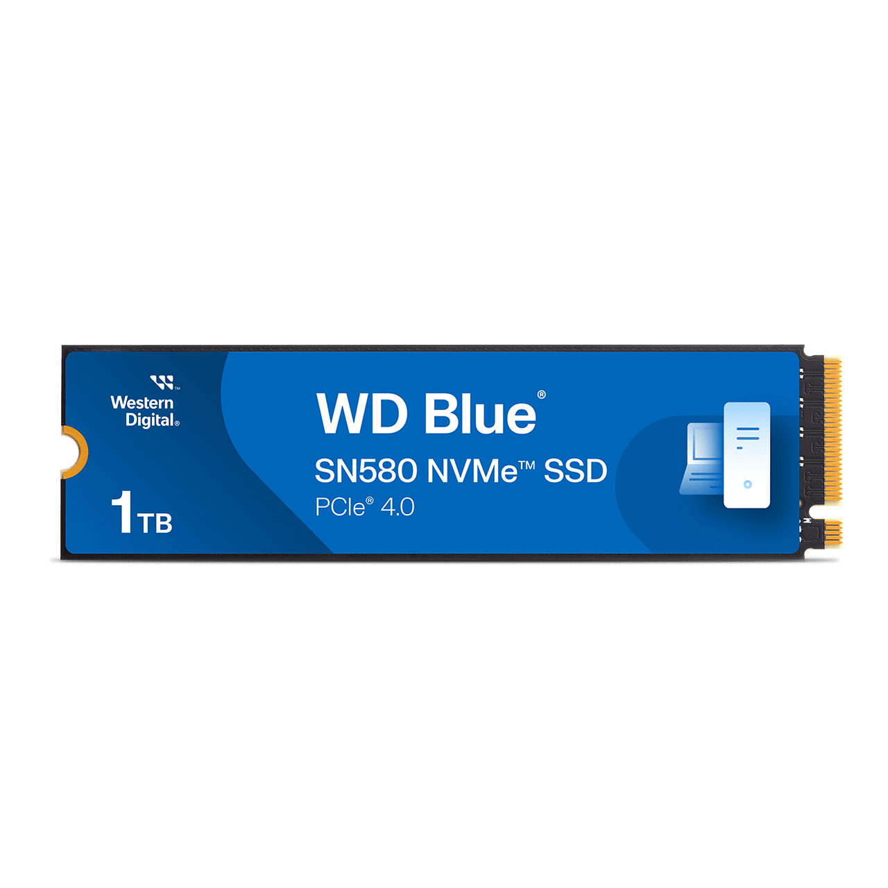 1 000 GB SSD WD BLUE SN580 PCIe M.2 (2280) R4150Mb/s, W4150MB/s WDS100T3B0E
