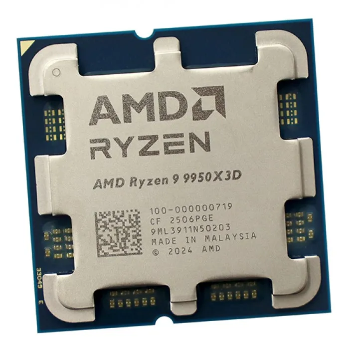 Процессор AMD Ryzen 9 9950X3D 4,3Гц (5,7ГГц Turbo) 16C/32T 128MB L3 170W AM5 OEM 100-000000719