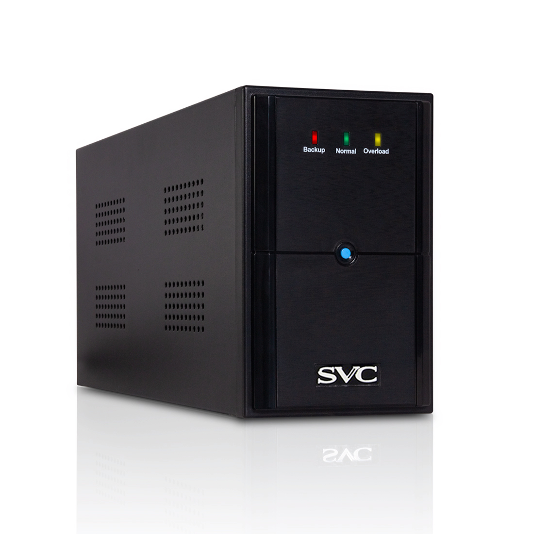 UPS, SVC, V-1500-L, Диапазон работы AVR: 145-290В, Бат.: 12В/9 Ач*2шт., 3 вых.: Shuko CEE7, Чёрный