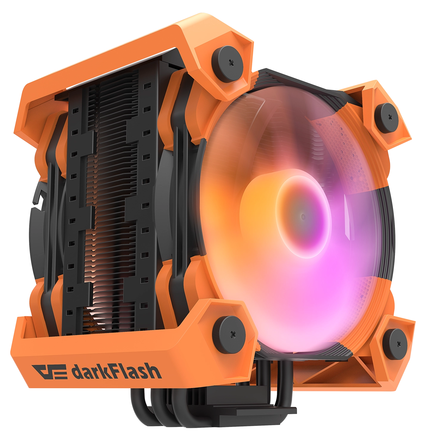 Вентилятор DarkFlash Ellsworth S2X <RGB,Intel 1200/115x/775, AMD AM4/AM3+/AM2/FM1/2, TDP200W>