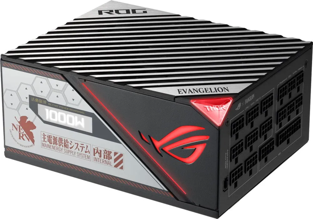 Геймерский Блок питания ASUS ROG-THOR-1000P2-EVA-GAMING 1000W, 80Plus Platinum