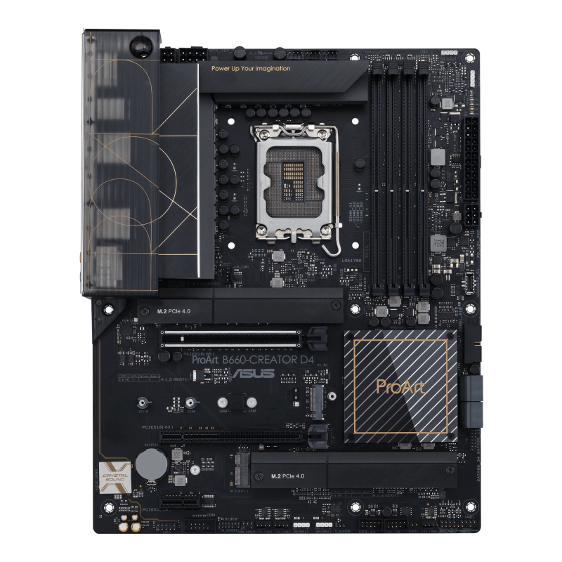 Мат.плата ASUS PROART B660-CREATOR D4 LGA1700 4xDDR4 4xSATA3 3xM.2 RAID HDMI DP ATX