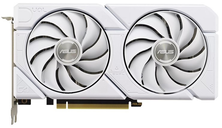 Видеокарта 16 Gb ASUS RX 9060 XT White 16GB GDDR6 2220 / 3230 , 2048sp, 32 RT-core, 128 bit, 2.5 slots, 8 pin, HDMI, DisplayPort/DUAL-RX9060XT-16G-WHI