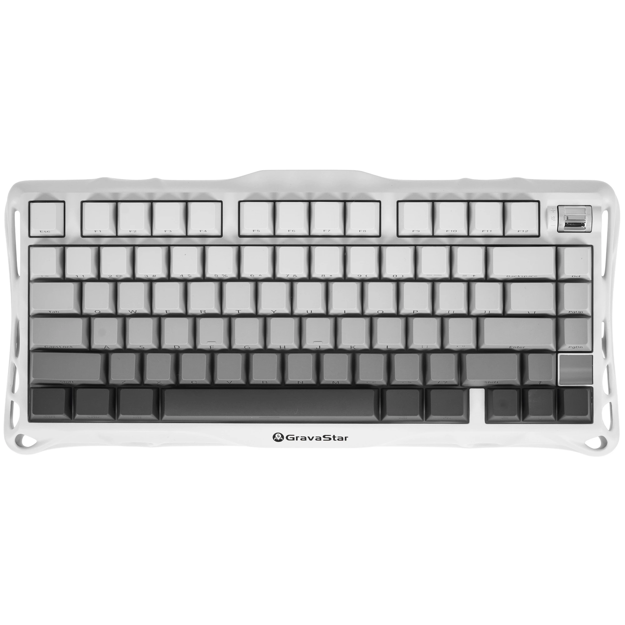 Клавиатура GravaStar Mercury K1, Gradient White, Mechanical, 79 keys EN, USB/BT/2.4GHz/ GS K1_GWHT