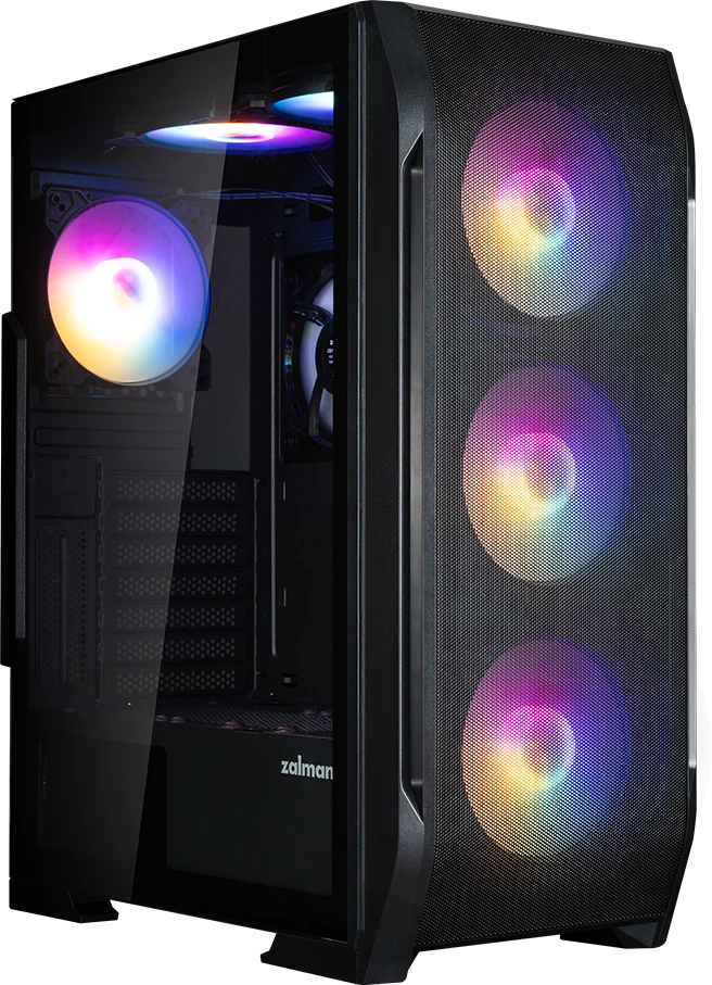 Корпус Zalman, N7 PLUS V2, N7 PLUS V2, ATX, 1*3.5"/3*2.5", Высота кулера до 160 мм, Длина VGA до 340 мм, 402х210х490 мм, Без Б/П, Черный