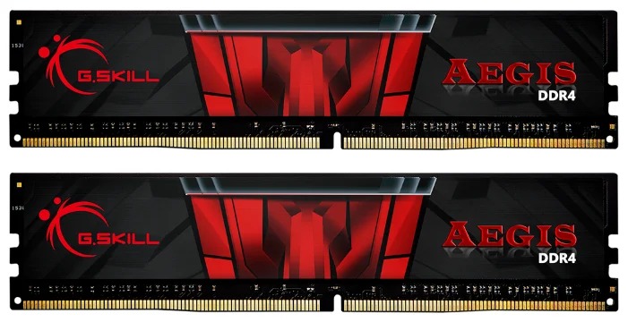 DDR4 G.SkilL 16 Gb KIT Aegis F4-3200C16D-16GIS DDR4, 16 GB ,DIMM kit <3200MHz> (2x8GB), 16-18-18-38 DDR4 G.SkilL 16 Gb KIT Aegis F4-3200C16D-16GIS DDR4, 16 GB ,DIMM kit <3200MHz> (2x8GB), 16-18-18-38