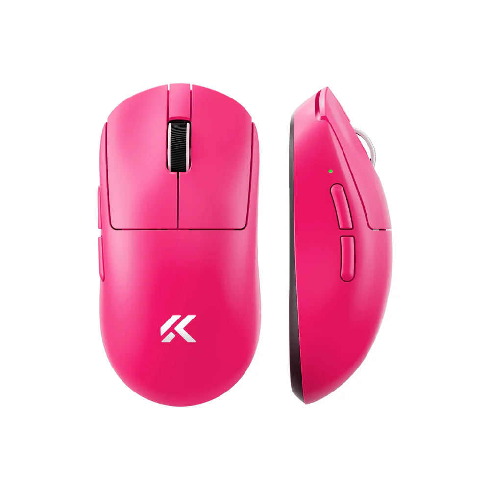 Мышь MCHOSE A7 V2 Ultra Plus, Rose Red, TTC Gold Switch, 8000Hz, PAW 3950 TI, 2.4G/BT/USB-C, 500mAh