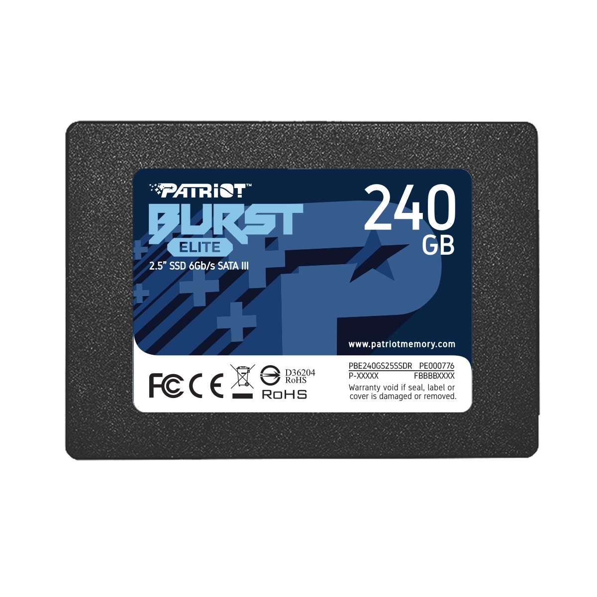 240 GB SSD Patriot Burst Elite, 240 GB ,SATA PBE240GS25SSDR, SATA 6Gb/s