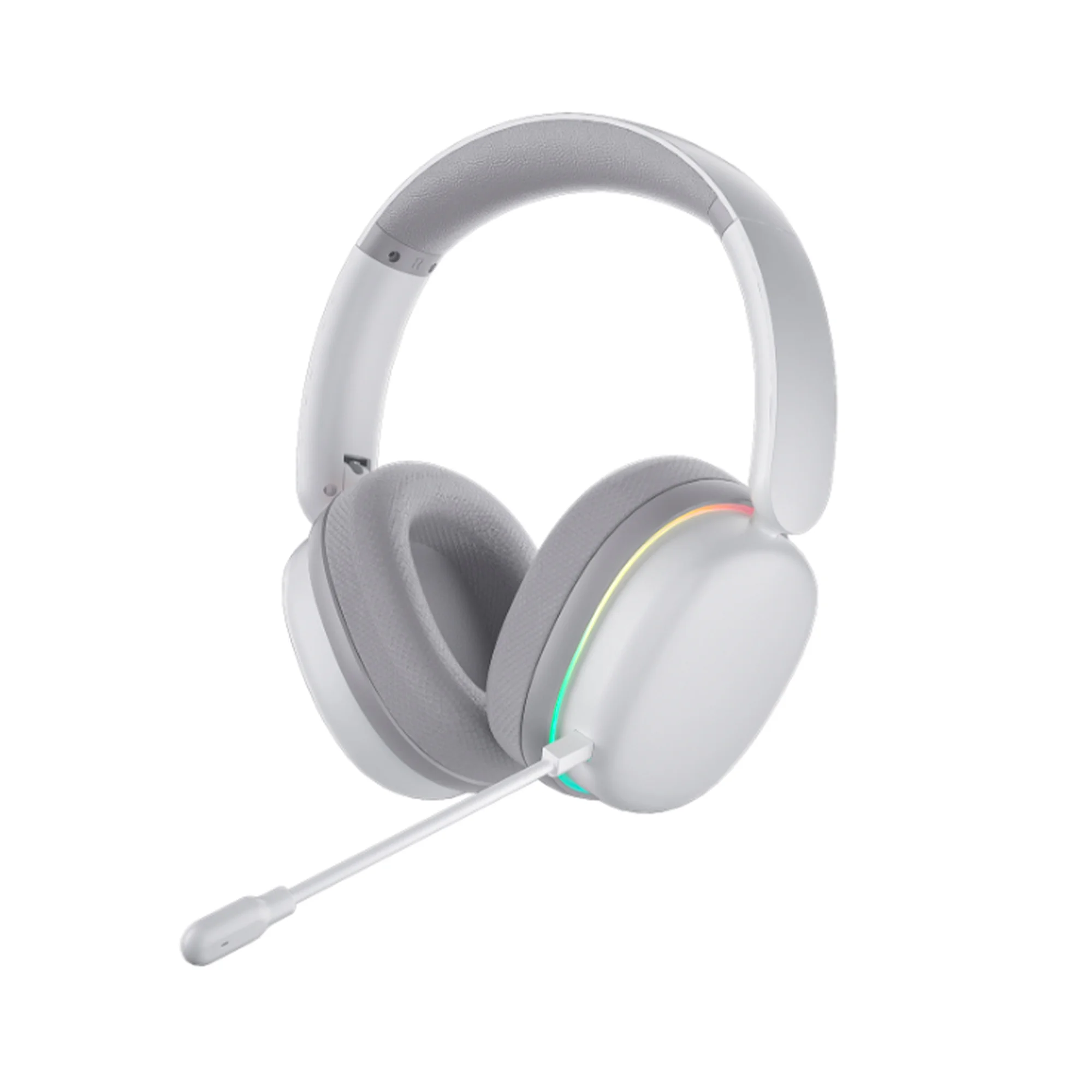 Наушники с микрофоном AULA G7 Pro White, BT/2.4G/Wired, 1000mAh, RGB, 7.1 sound effect