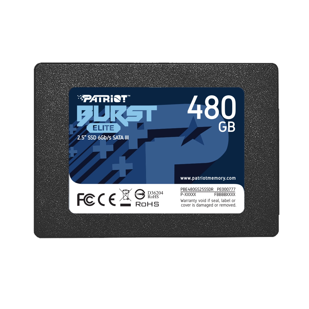 480 Gb SSD Patriot Burst Elite, 480 GB, PBE480GS25SSDR ,SATA SATA 6Gb/s