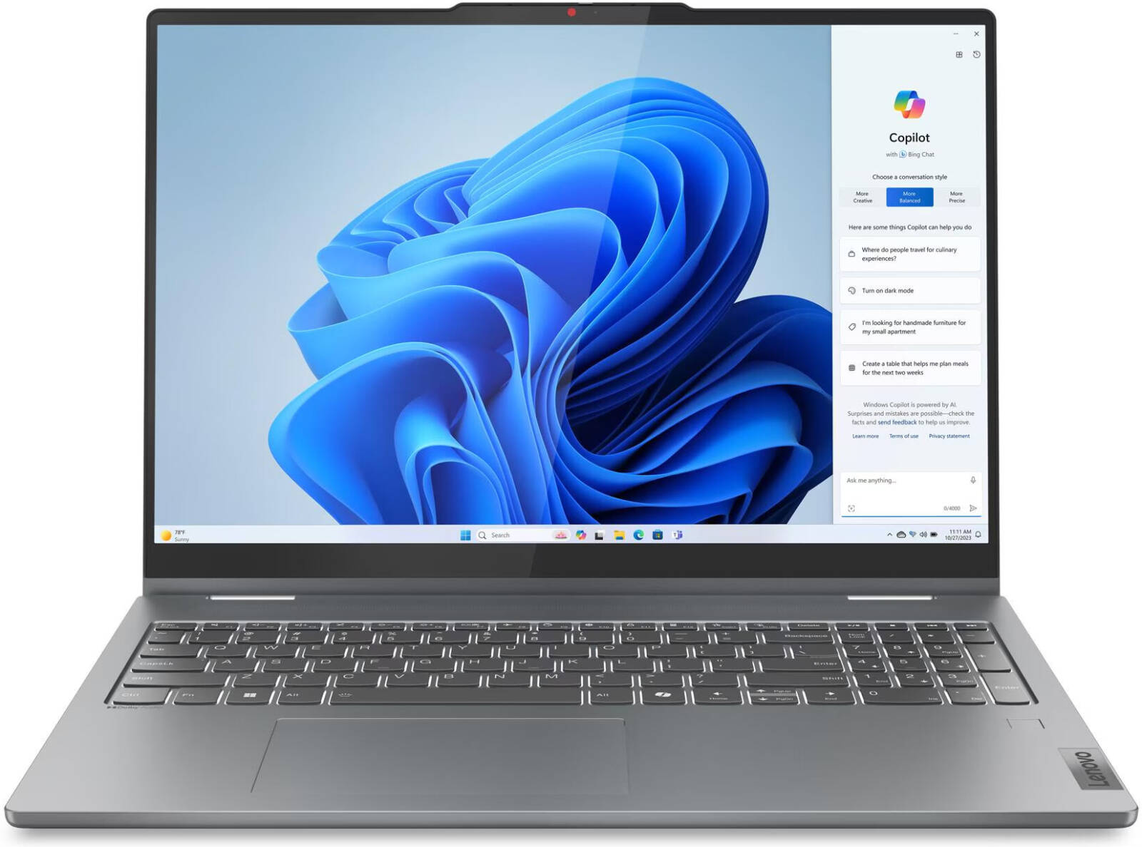 LENOVO IdeaPad 5i 2-in-1 16IRU9/ i5-120U/ 16 Gb/ 512 NVMe/ 16" WUXGA ( СЕНСОРНЫЙ, ТРАНСФОРМЕР)/ Win11/ 83DU004VUS