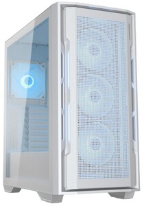 Корпус Cougar, Uniface RGB (White) CGR-5C78W-RGB, E-ATX/CEB/ATX/Micro ATX/Mini ITX, USB 1*Type C/2*3.0, 4 Pole Headset Audio, Кулер 4*12см ARGB, Высот