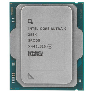 Процессор CPU Intel Core Ultra 9 285K 3.7/5.7 GHz, 24C(8P+16E)/24T, 36Mb L3, Кол-во Сумма DDR5-6400, GPU, TDP-125W, LGA1851, OEM [AT8076806419]
