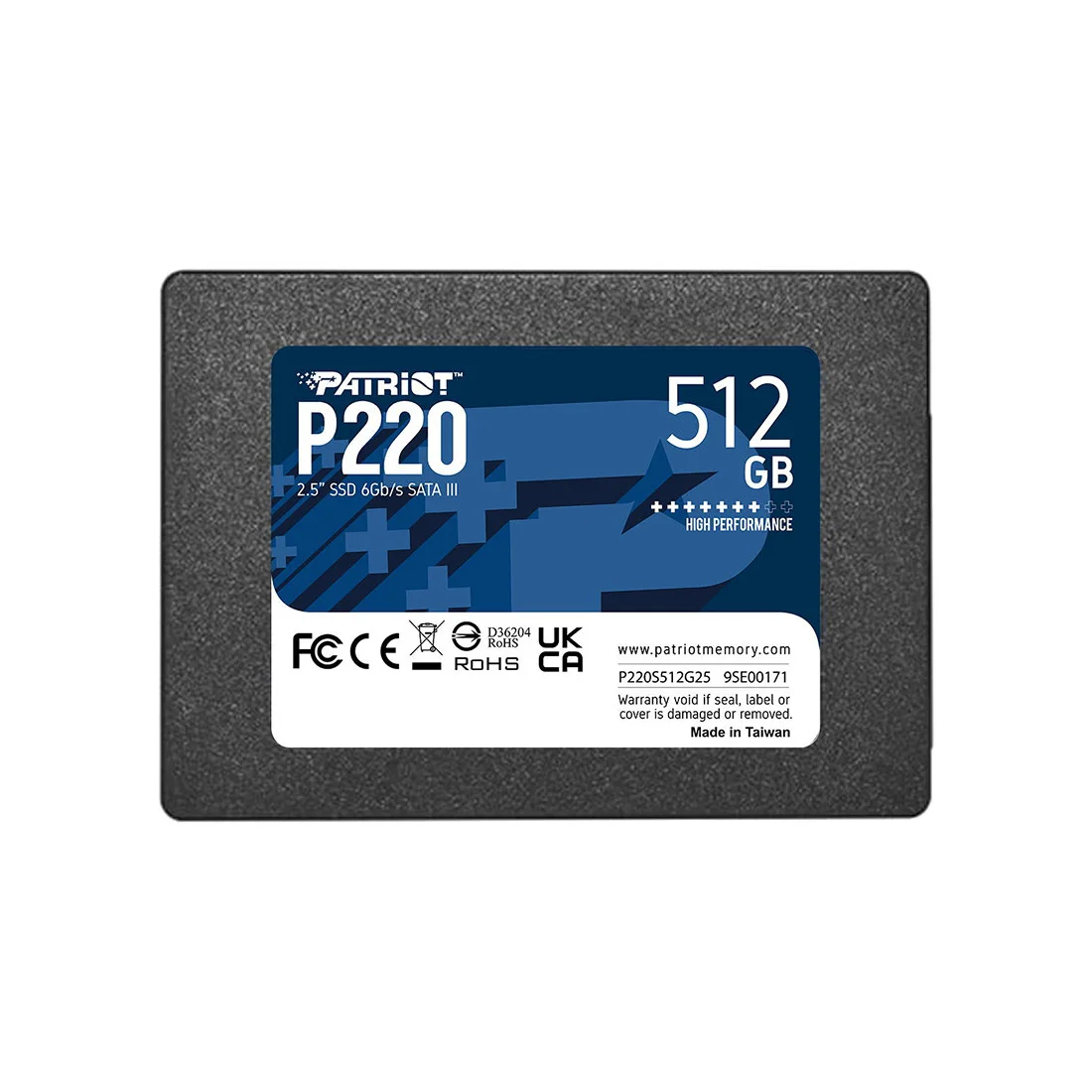 1000 GB SSD Patriot P220, 1 TB ,SATA P220S1TB25, SATA 6Gb/s