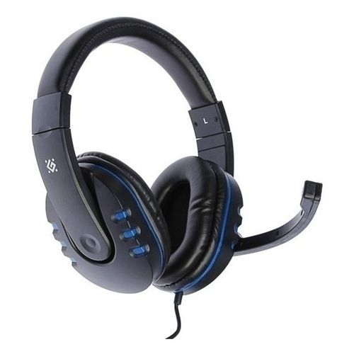 Наушники-гарнитура игровые Defender Warhead G-160 черный+синий