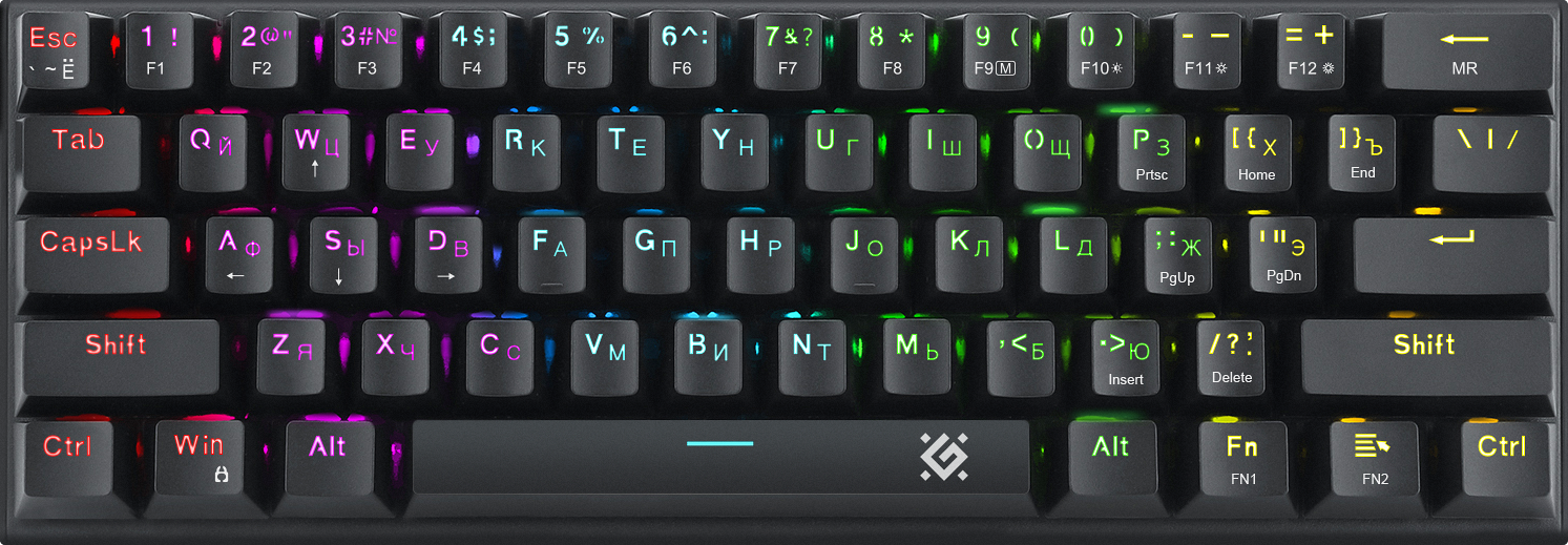 Клавиатура игровая механическая Defender Cairon GK-081 RU черный