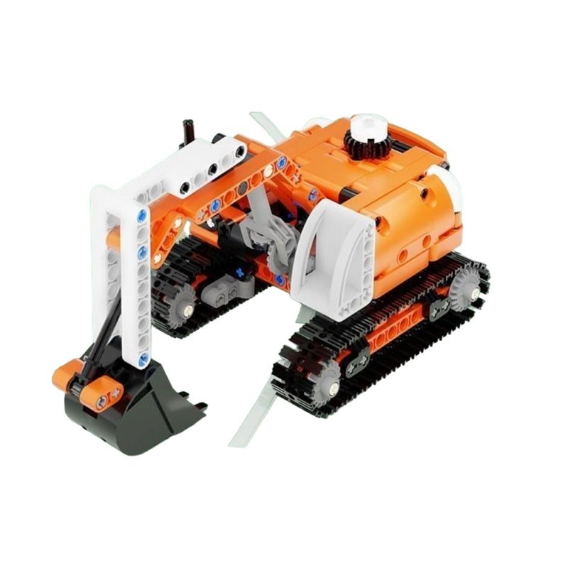 Конструктор, ONEBOT, OBQXWJ95AIQI, Mini Engineering Excavator, 8+, 294+ деталей, ABS, PC, Оранжевый