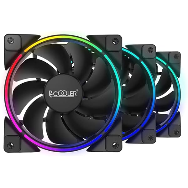 Вентилятор для корпуса PCCooler CORONA 5-IN-1 FRGB KIT 5x120mm 1000-2000 ± 10% RPM  Black