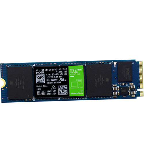 500 GB SSD M.2 PCIe Western Digital Green SN350, 500GB ,500 GB WDS500G2G0C, PCIe 3.0 x 4 NVMe