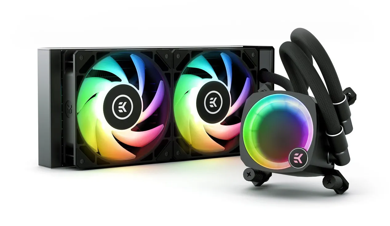 Водяное охлаждение для CPU EKWB EK-NUCLEUS AIO CR240 LUX D-RGB – BLACK, 2x120mm Socket Intel/AMD