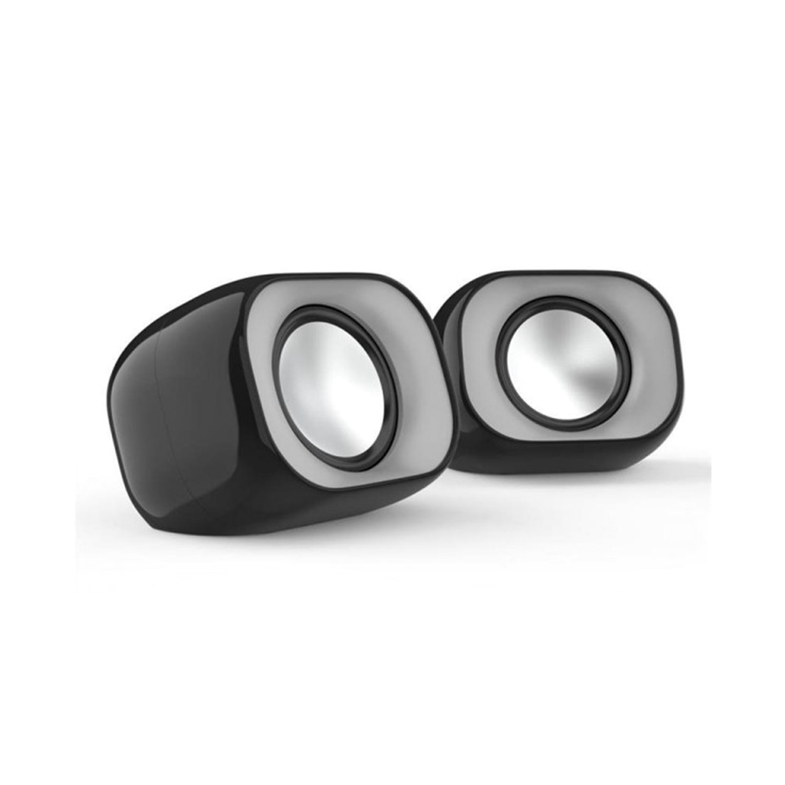 Колонки, HP DHS-2111, 6Вт, 3,5 Mini Jack, USB, Длина кабеля 1,2 м, Черный (1 год)