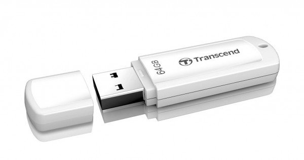 USB 2.0 64GB Transcend TS64GJF370 белый