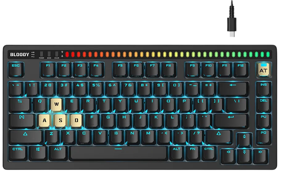 Клавиатура игровая Bloody AT75 Black