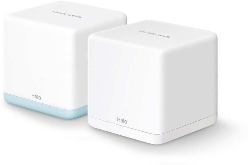 Домашняя Mesh Wi-Fi система GbE AC1200 Mercusys Halo H32G(2-pack) <AC1200 Домашняя Mesh-система Wi-Fi, 2-pack: 1 × Halo H30G + 1 × Halo H30, Скорость: