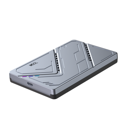 Корпус для HDD 2.5" `MSOL` K803, USB3.1 TypeC, чип RTL9201R, серебристый