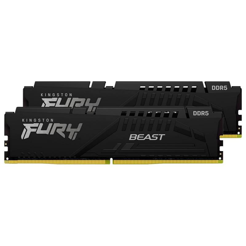 DDR5 Kingston 32 Gb KIT FURY Beast, KF556C40BWAK2-32, DDR5, 32 GB ,DIMM kit <5600MHz> White RGB, (2x